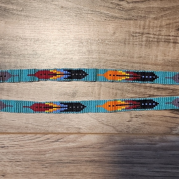Hand Beaded ID Badge Lanyard - Picture 3 of 4